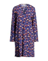 Siyu Woman Mini Dress Blue Size 6 Polyamide, Elastane In Blue