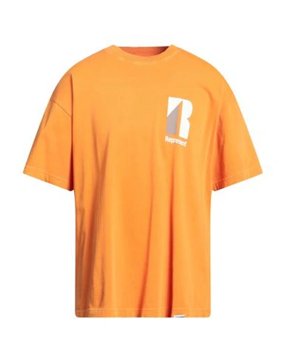 Represent Man T-shirt Orange Size Xl Cotton