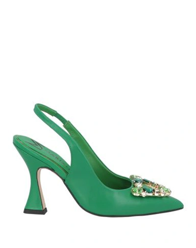 Marian Woman Pumps Green Size 11 Leather