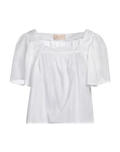 Kaos Jeans Woman Top White Size 10 Cotton