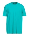Jeordie's Man T-shirt Turquoise Size 3xl Polyamide, Elastane In Blue