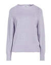 Alpha Studio Woman Sweater Lilac Size L Cotton In Purple