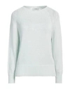 Alpha Studio Woman Sweater Sky Blue Size M Cotton