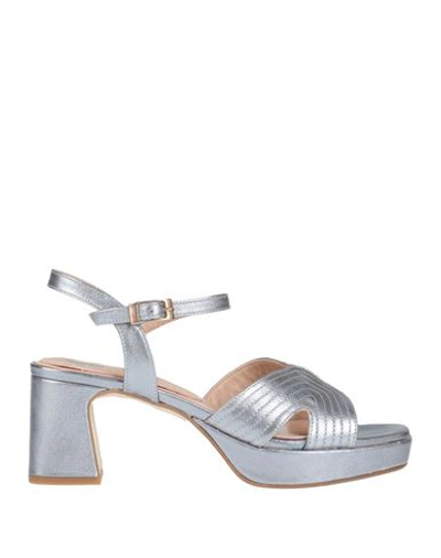 Marian Woman Sandals Silver Size 10 Leather