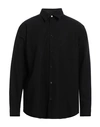 Oamc Man Shirt Black Size Xl Organic Cotton, Silk In Black