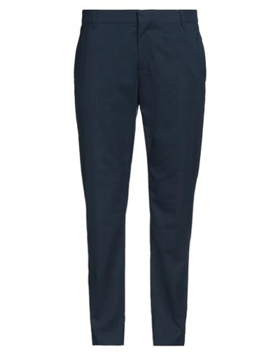 Grey Daniele Alessandrini Man Pants Navy Blue Size 38 Polyester, Viscose, Elastane