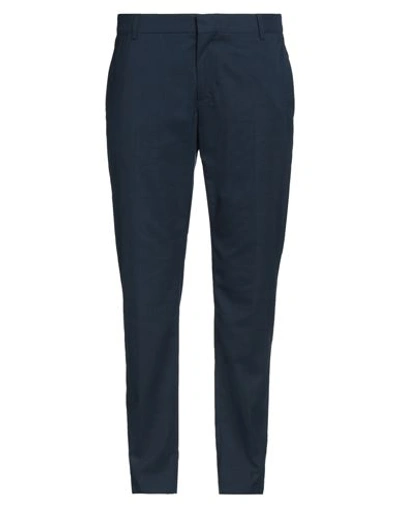 Grey Daniele Alessandrini Man Pants Navy Size 36 Polyester, Viscose, Elastane In Navy Blue