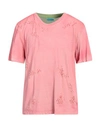 NOTSONORMAL NOTSONORMAL MAN T-SHIRT PINK SIZE XL COTTON, RECYCLED COTTON