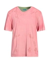 Notsonormal Checked Cotton Overshirt In Pink