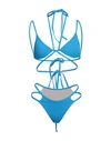 Andreädamo Andreādamo Woman Bikini Azure Size S Polyamide, Elastane In Blue