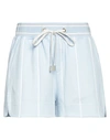 Eleventy Woman Shorts & Bermuda Shorts Sky Blue Size L Cotton, Viscose