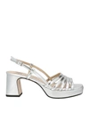 Marian Woman Sandals Silver Size 11 Leather