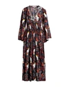 Connor & Blake Woman Maxi Dress Black Size S Cotton In Black