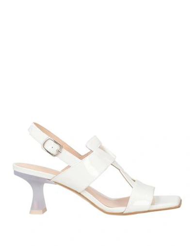 Zinda Woman Sandals Off White Size 10 Leather