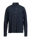 Aspesi Man Shirt Midnight Blue Size Xl Cotton