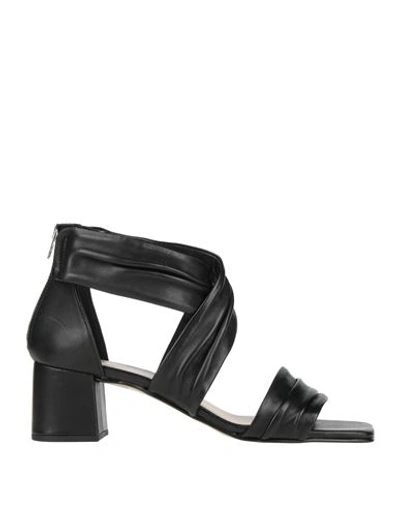 Fabbrica Dei Colli Woman Sandals Black Size 7 Soft Leather
