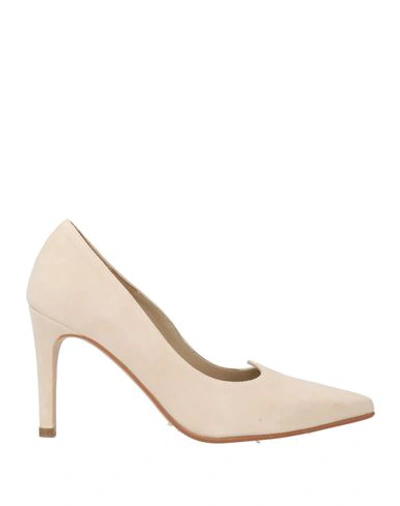 Marian Woman Pumps Blush Size 10 Soft Leather In Beige