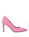 Marian Woman Pumps Pink Size 11 Leather In Pink