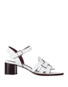 AVRIL GAU AVRIL GAU WOMAN SANDALS WHITE SIZE 7 LEATHER