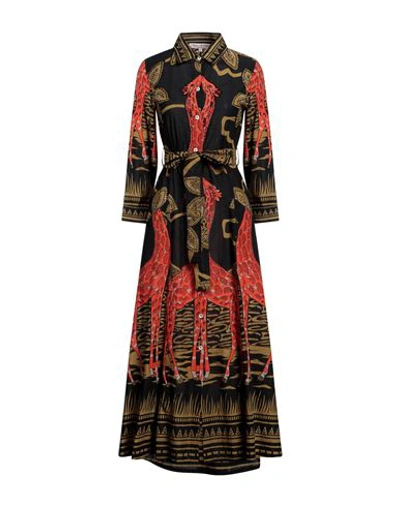 Connor & Blake Woman Maxi Dress Black Size S Cotton