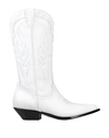 SONORA SONORA WOMAN BOOT WHITE SIZE 6 LEATHER