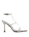 Alevì Milano Aleví Milano Woman Sandals Transparent Size 7.5 Plastic In Transparent