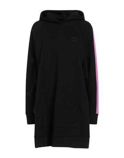 Karl Lagerfeld Woman Sweatshirt Black Size M Cotton, Polyester