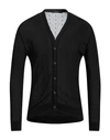 Takeshy Kurosawa Man Cardigan Black Size L Cotton, Acrylic