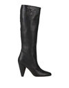 Pinko Woman Boot Black Size 6 Leather In Black