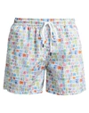 Fedeli Man Swim Trunks Azure Size Xl Recycled Polyester In Blue