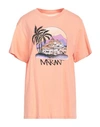 Isabel Marant Étoile Marant Étoile Woman T-shirt Apricot Size S Cotton In Orange