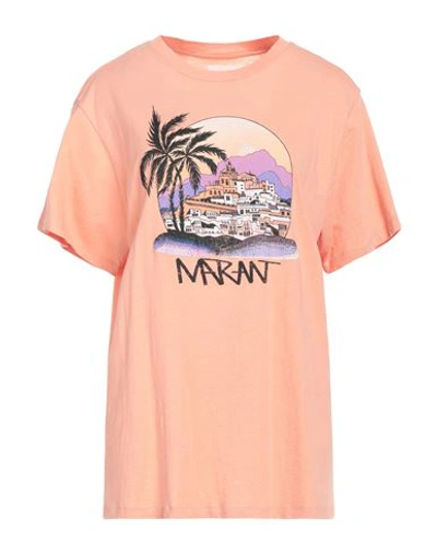 Marant Etoile Marant Étoile Woman T-shirt Apricot Size L Cotton In Orange