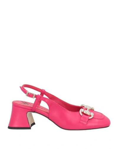 Marian Woman Pumps Magenta Size 10 Leather