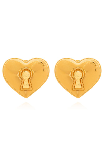 Moschino Logo In Gold