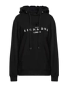 John Richmond Logo-embroidered Cotton Hoodie In Black