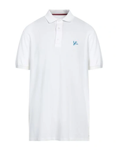 Isaia Man Polo Shirt White Size Xxl Cotton