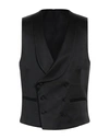 Paoloni Man Vest Black Size 44 Polyester