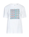 PS BY PAUL SMITH PS PAUL SMITH WOMAN T-SHIRT WHITE SIZE S COTTON, ORGANIC COTTON