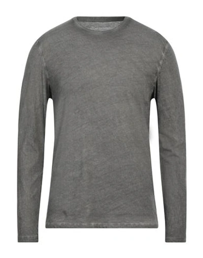 Majestic Filatures Man T-shirt Grey Size M Cotton, Cashmere