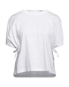 Karl Lagerfeld Woman T-shirt White Size Xxl Organic Cotton In White