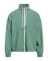 LACOSTE LACOSTE MAN JACKET GREEN SIZE 44 POLYESTER