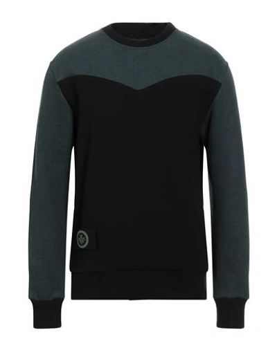Mr & Mrs Italy Man Sweatshirt Black Size 40 Virgin Wool, Cotton, Lyocell