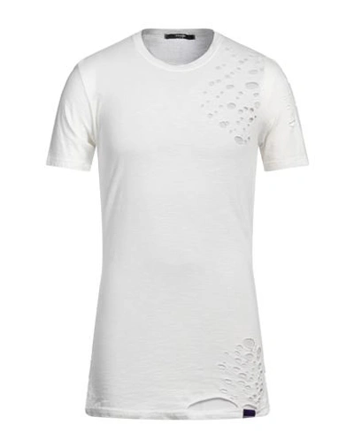 Takeshy Kurosawa Man T-shirt Ivory Size Xl Cotton In White