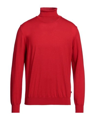 Ferrante Man Turtleneck Red Size 50 Merino Wool