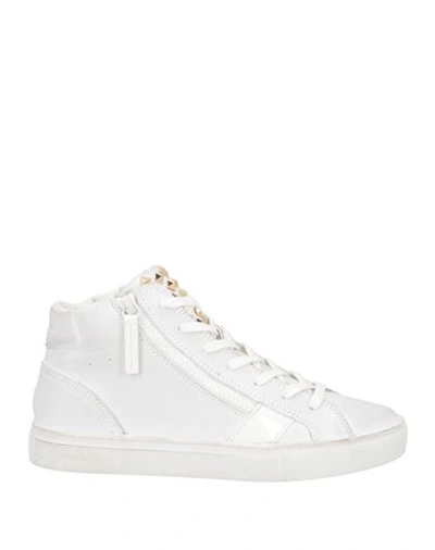 Crime London Woman Sneakers White Size 7 Leather