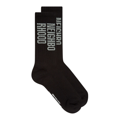 Neighborhood Id Logo Socks In Black