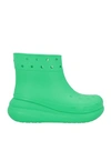 Crocs Man Ankle Boots Green Size 4 Rubber In Green