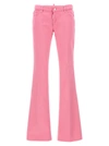 DSQUARED2 MEDIUM WAIST FLARE JEANS PINK