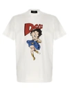 Dsquared2 X Betty Boop Cotton T-shirt In White