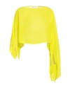 Simona Corsellini Woman Cape Yellow Size M Polyester In Yellow